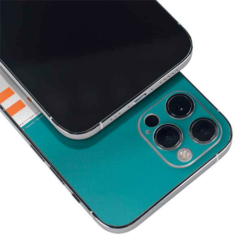 NFL Miami Dolphins White Striped iPhone 12 Pro Max Skin